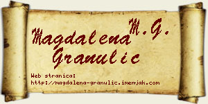 Magdalena Granulić vizit kartica